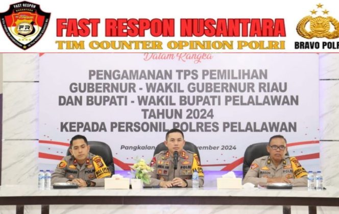 
 Polres Pelalawan Tingkatkan Kemampuan Personel dalam Pengamanan TPS Pilkada 2024