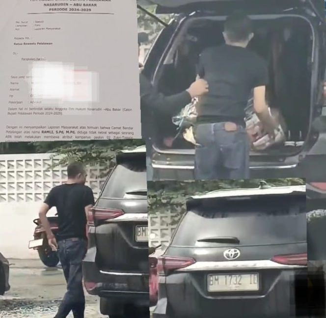 
 Camat Bandar Petalangan Dilaporkan ke Bawaslu Diduga Langgar Netralitas