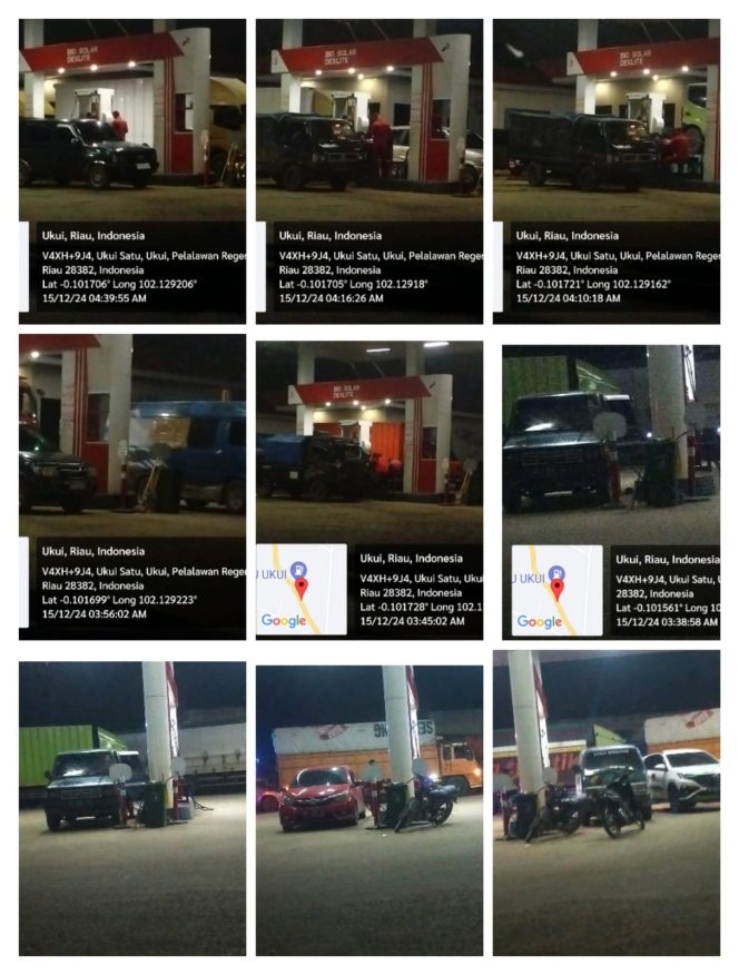 
 SPBU 14-284-655 Simpang Pulai, Kecamatan Ukui Pelalawan Layani Mobil Pelangsir Berskala Besar Dan Berulang Ulang Kali