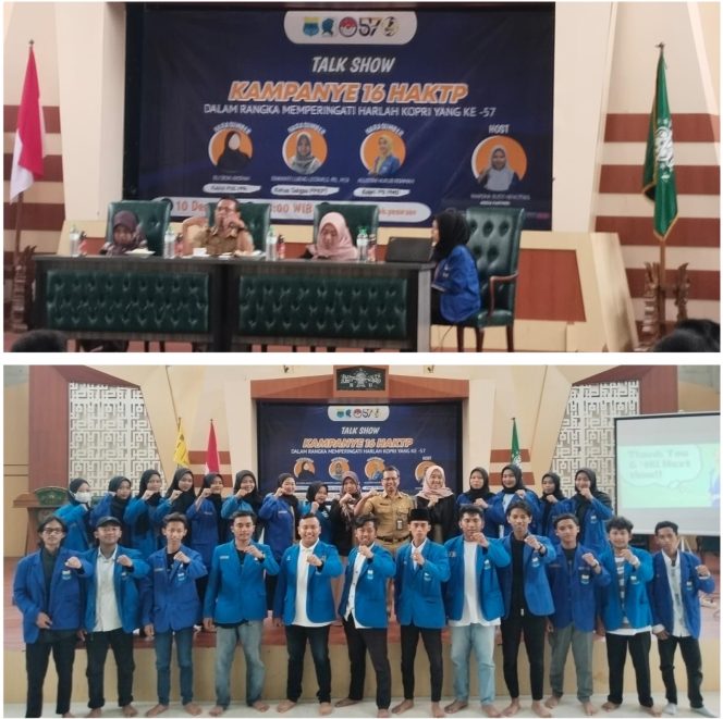
 Peringatan Harlah Kopri Ke-57 Tahun, PMII UNU Pasuruan Adakan Talk Show Kampanye 16 HAKTP