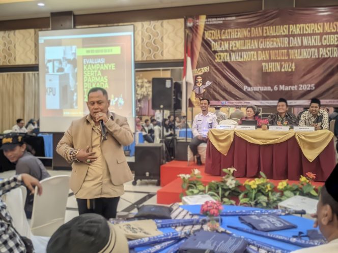 
 KPU Kota Pasuruan Gelar Media Gathering dan Evaluasi Tingkat Partisipasi Pemilih di Pilkada 2024 Bersama LSM Pasuruan. 