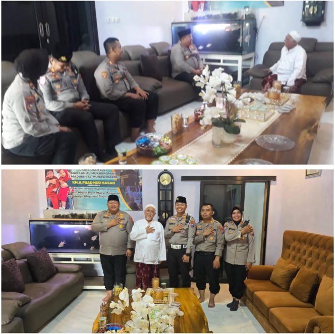 
 Jelang Hari Raya Idul Adha 1446 H, Kapolres Pasuruan Silaturahmi dan Distribusikan Hewan Qurban ke Ponpes