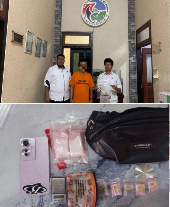 
 Polres Pasuruan Berhasil Ringkus Pengedar Sabu di Gempol, Amankan 16 Paket Sabu