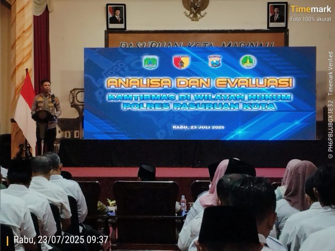 
 Kapolres dan Walikota Pasuruan Sejalan, Jaga Kamtibmas di Wilayah Hukum Kota Pasuruan.