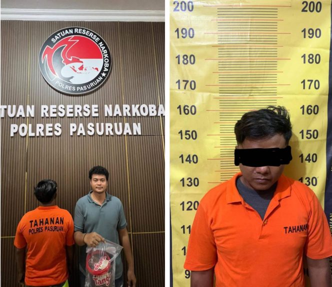 
 Polres Pasuruan Tangkap Kurir Sabu di Gempol, Amankan 161 Gram Sabu dan Ekstasi