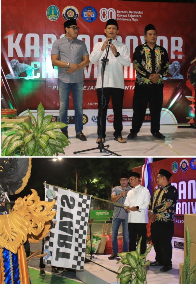 
 Pertama Digelar, Ribuan Warga Antusias Tonton Karanganyar Carnival Night Bertajuk “Pesona Sejarah Nusantara”.