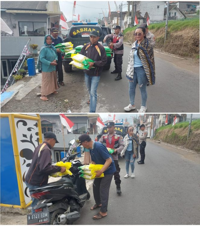 
 Polres Pasuruan Gelorakan Program Beras Murah, Prioritaskan Masyarakat Pelosok di Tosari.
