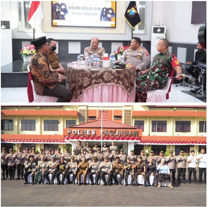 
 Kapolda Jawa Timur Gelar Coffe Morning di Polres Pasuruan, Perkuat Sinergi Forkopimda dan Tokoh Masyarakat