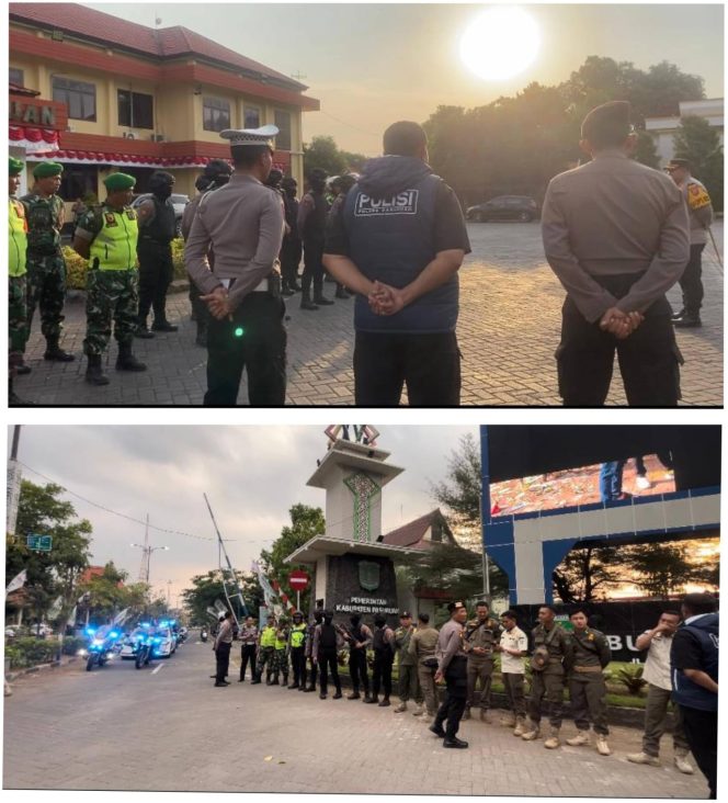 
 Kapolres Pasuruan Pimpin Patroli Gabungan Jelang Libur Panjang Maulid Nabi. 