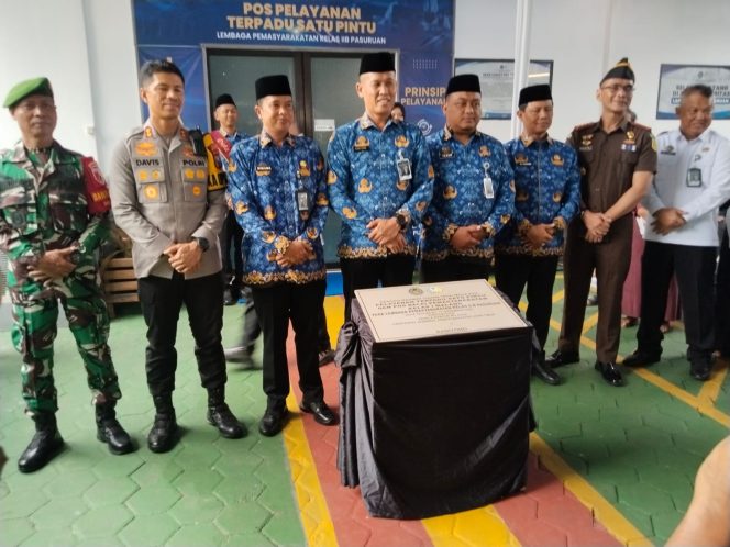 
 Lapas Kelas II B Pasuruan Resmikan PTSP dan Pos Bapas, Tingkatkan Kualitas Layanan Publik.