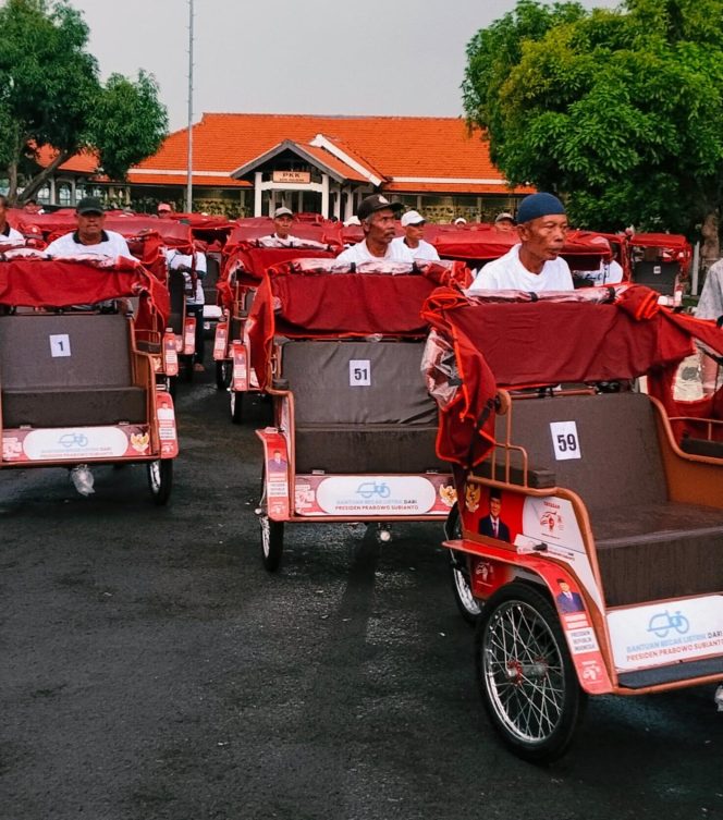 
 Terima 100 Unit Becak Listrik dari Presiden Prabowo, Adi Wibowo Berpesan: Jaga Amanah Beliau.